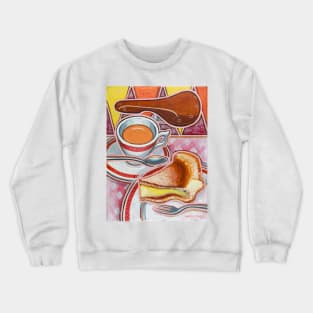 Eroica Britannia and Bakewell Pudding on Pink Crewneck Sweatshirt